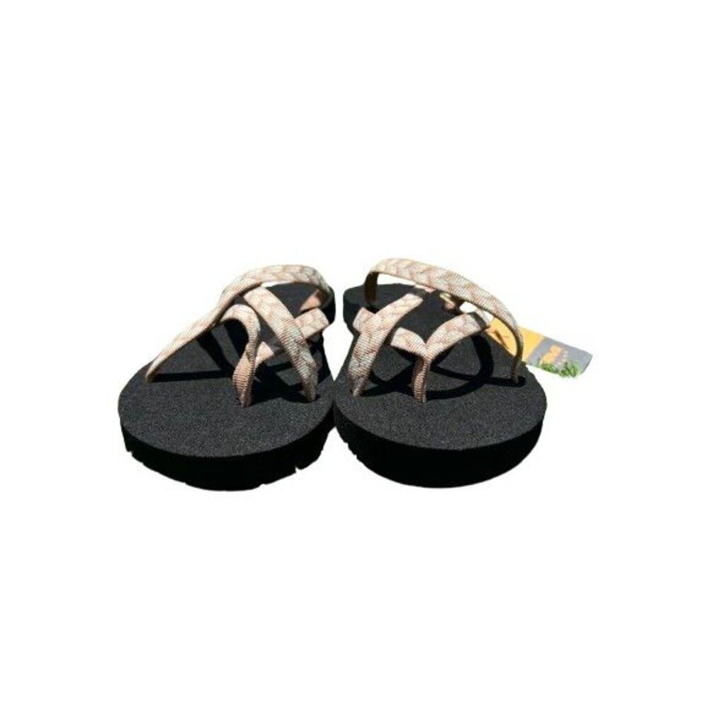 Teva Women's Olowahu Sandals Black/Multi Size 10 Comfort Stylish For Summer Fun - Picture 1 of 13